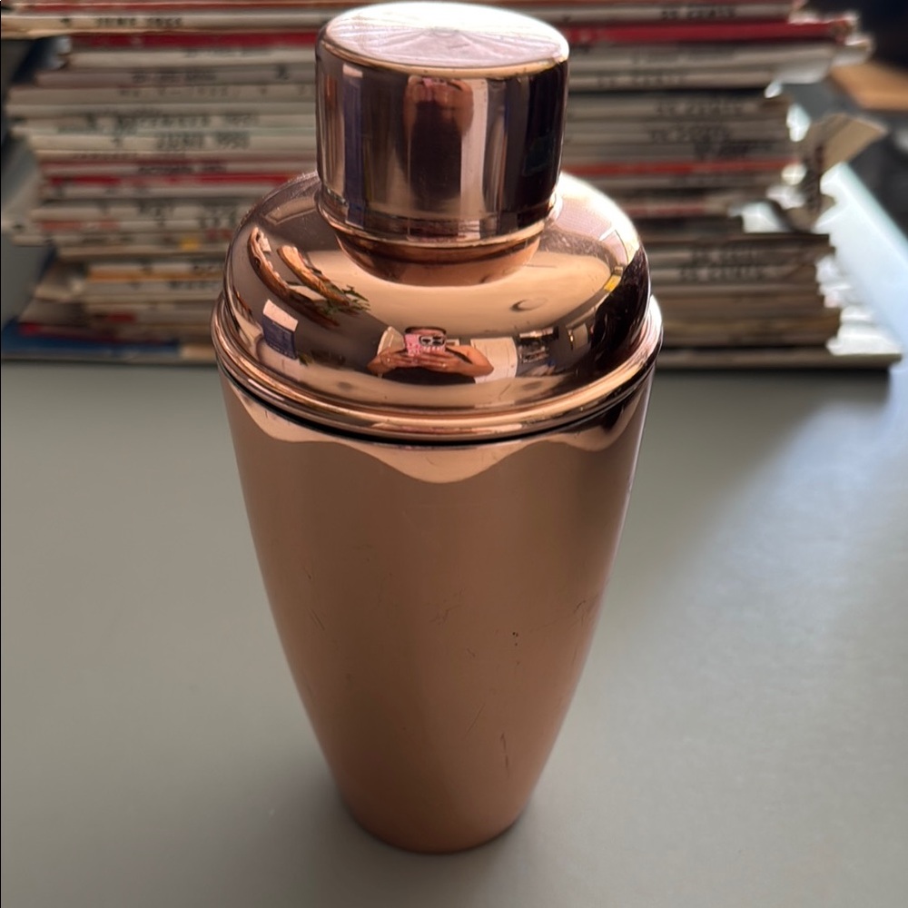 Crate&Barrel Copper Finish Cocktail Shaker